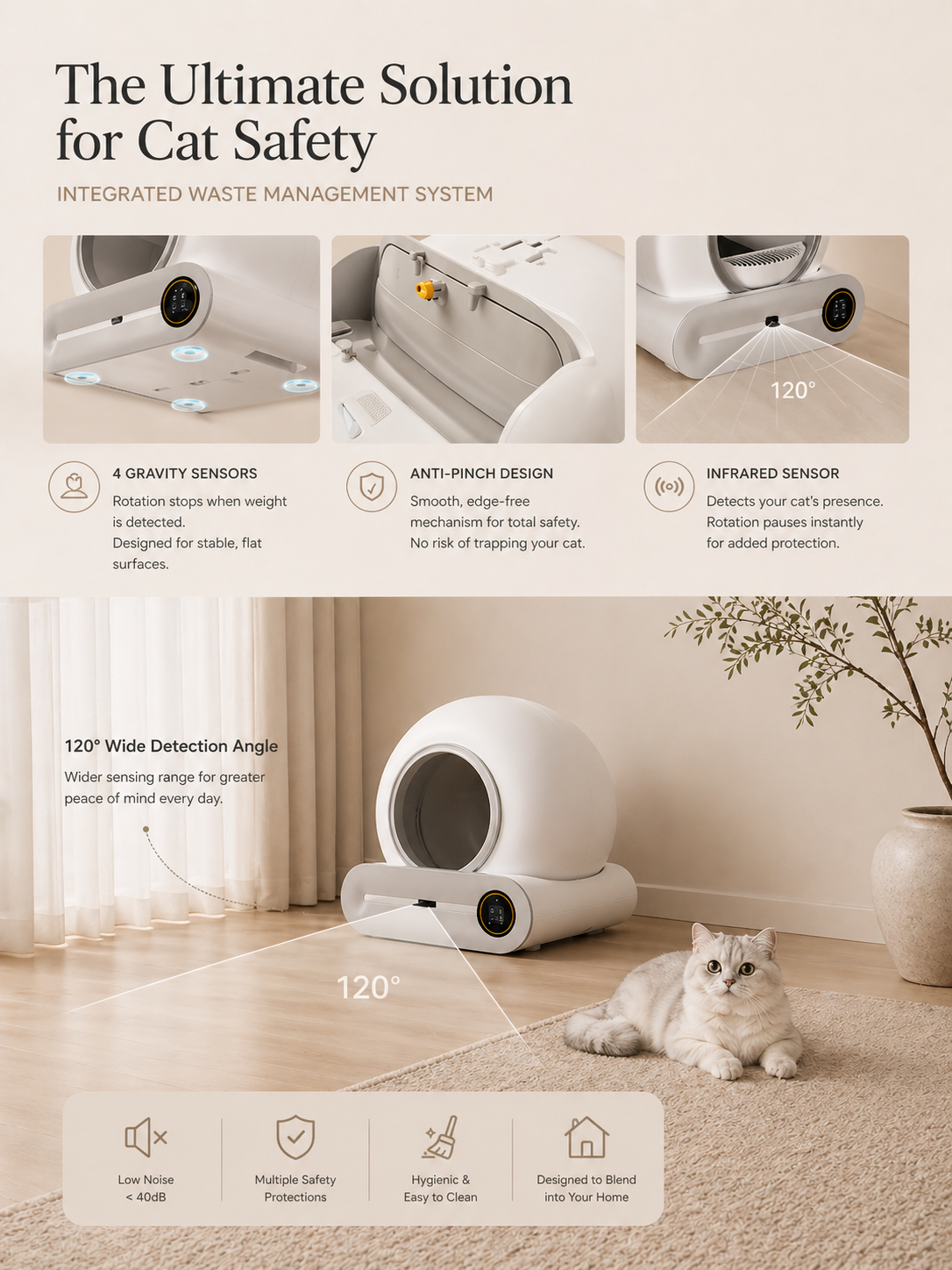 Self-Cleaning Smart Litter CatBox 4