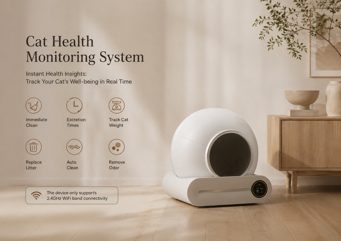 Self-Cleaning Smart Litter CatBox 2